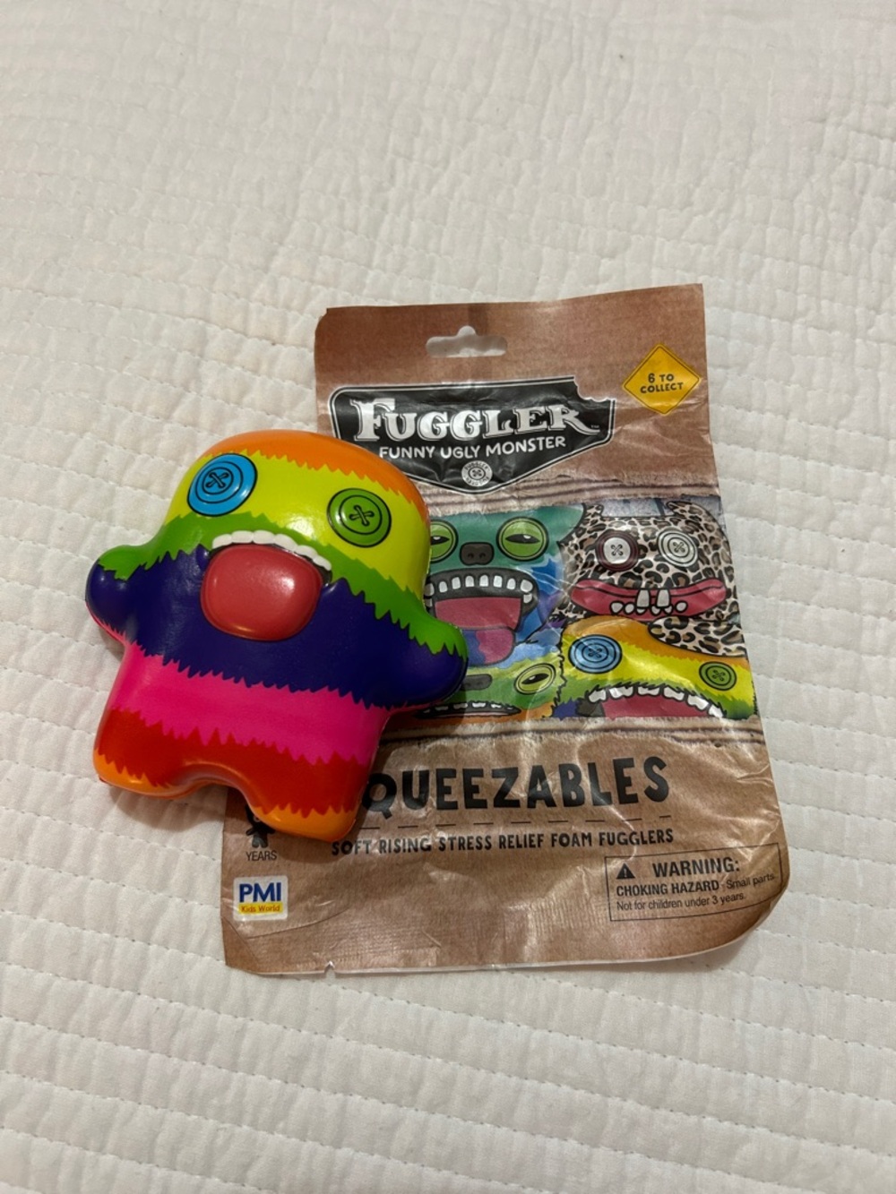 Fuggler Squeezable Funny Ugly Monster - Rainbow